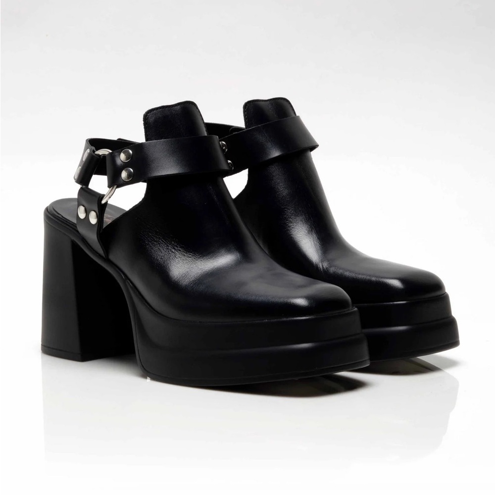 🌟FREE PEOPLE Hybrid Harness Boots Black Leather-Size 9 - Picture 6 of 17